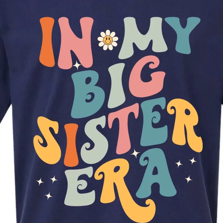 In My Big Sis Era Baby Kids Girls Big Sister Sueded Cloud Jersey T-Shirt