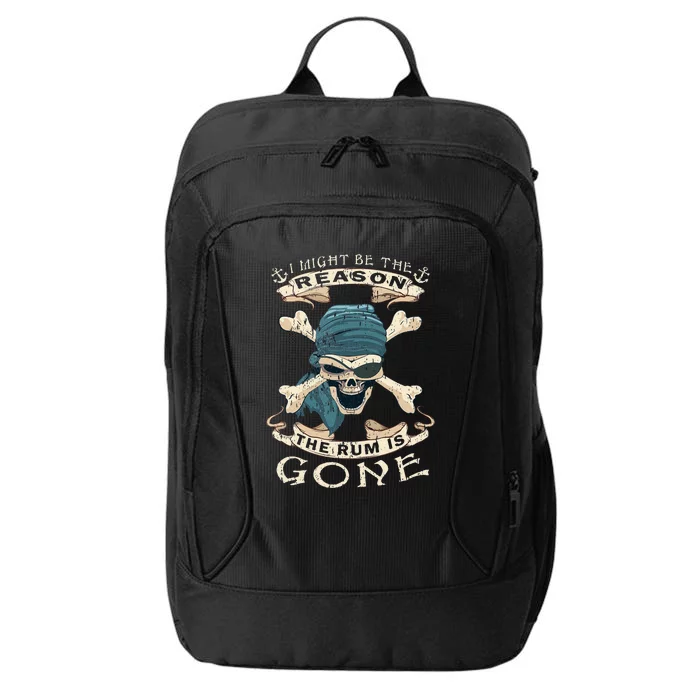 I Might Be The Reason The Rum Is Gone Vintage Funny Rum City Backpack