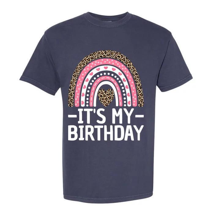 Its My Birthday Bday Outfit Rainbow Birthday Garment-Dyed Heavyweight T-Shirt