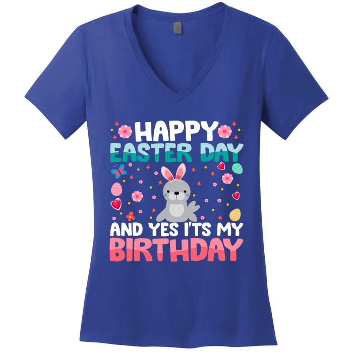 It's My Birthday And Easter Day Happy To Me You Sea Lion Great Gift Women's V-Neck T-Shirt