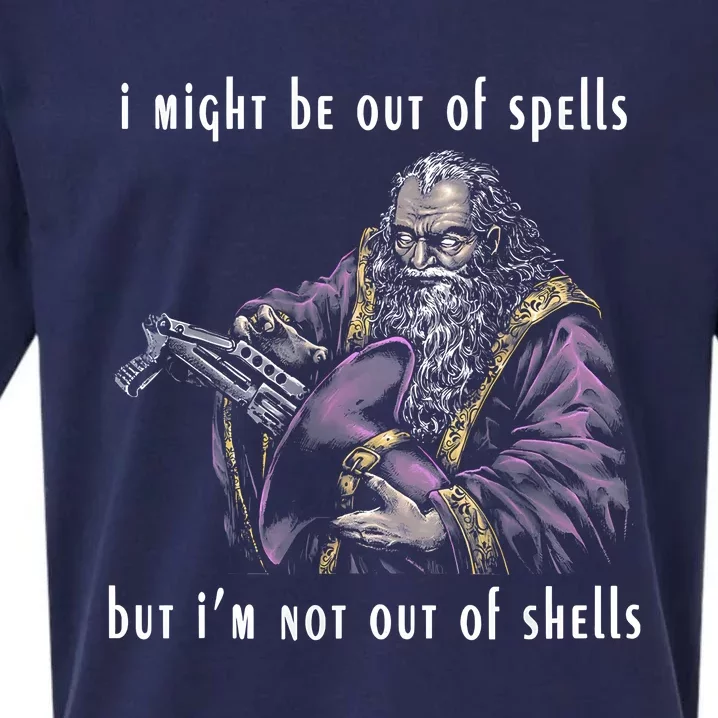 I Might Be Out Of Spells But IM Not Out Of Shells Up Sueded Cloud Jersey T-Shirt