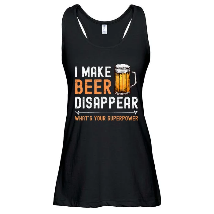 I Make Beer Disappear Whats Your Superpower Funny Drinking Ladies Essential Flowy Tank