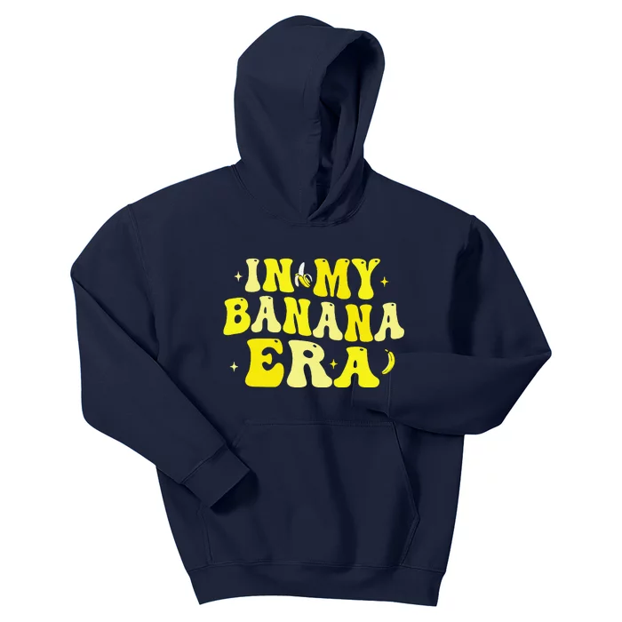 In My Banana Era Funny Banana Lover Retro Bananas Kids Hoodie