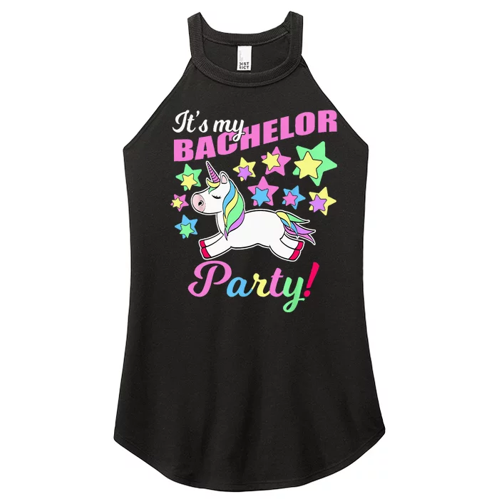 Its My Bachelor Party Unicorn Funny Marriage Party Women’s Perfect Tri Rocker Tank