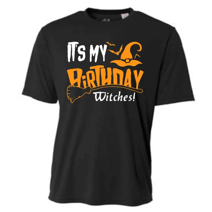 Its My Birthday Witch Halloween October Birthday Cooling Performance Crew T-Shirt