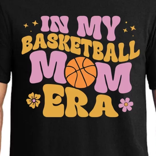 In My Basketball Mom Era Basketball Mama Retro Cool Gift Pajama Set