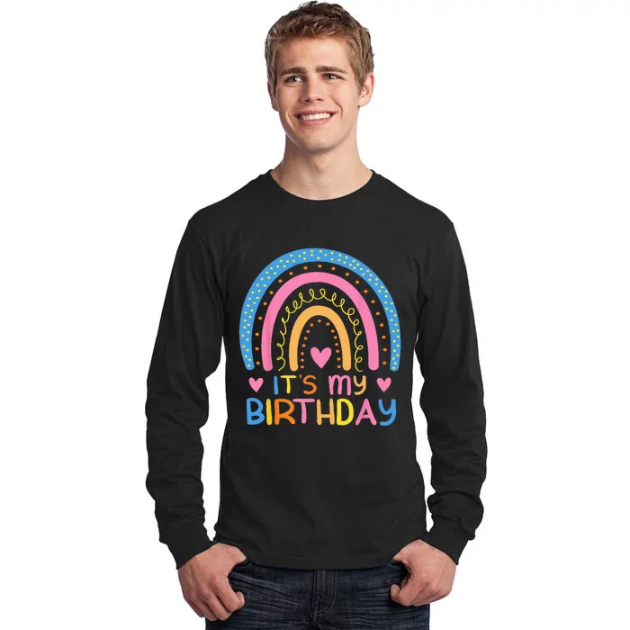 IT’S MY BIRTHDAY RAINBOW For Women Ns Girls Gift Tall Long Sleeve T-Shirt