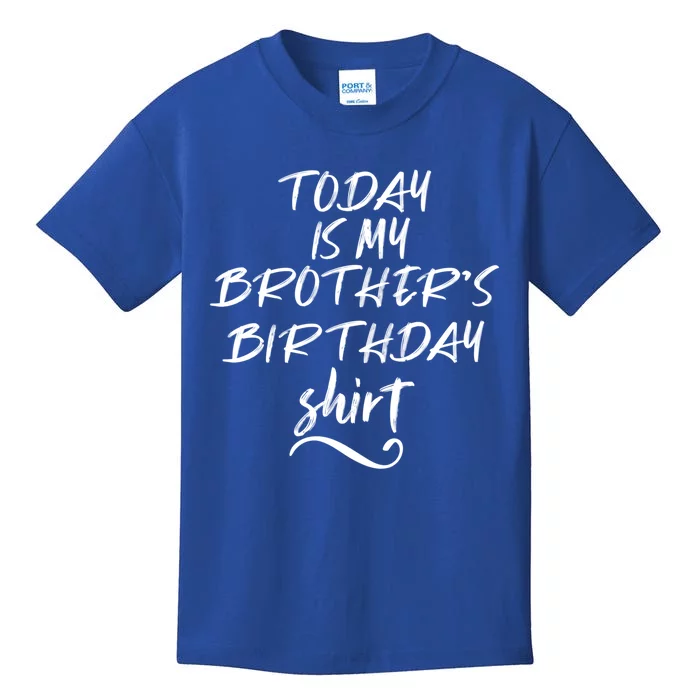 Its My Brothers Birthday Vintage Birthday Squad Family Cute Gift Kids T-Shirt