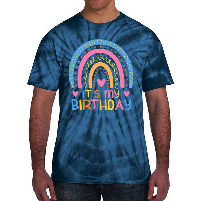 IT’S MY BIRTHDAY RAINBOW For Women Teens Women Gifts Tie-Dye T-Shirt