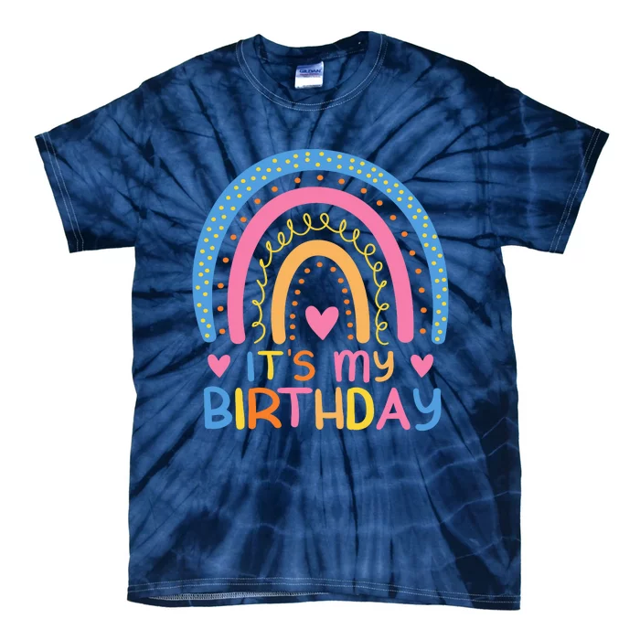 IT’S MY BIRTHDAY RAINBOW For Women Teens Women Gifts Tie-Dye T-Shirt