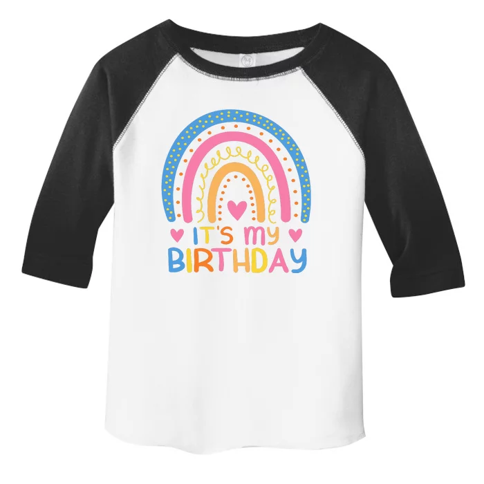 IT’S MY BIRTHDAY RAINBOW For Women Teens Women Gifts Toddler Fine Jersey T-Shirt