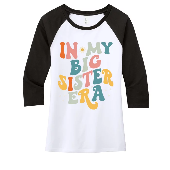 In My Big Sis Era Baby Girl Women Big Sister Women's Tri-Blend 3/4-Sleeve Raglan Shirt