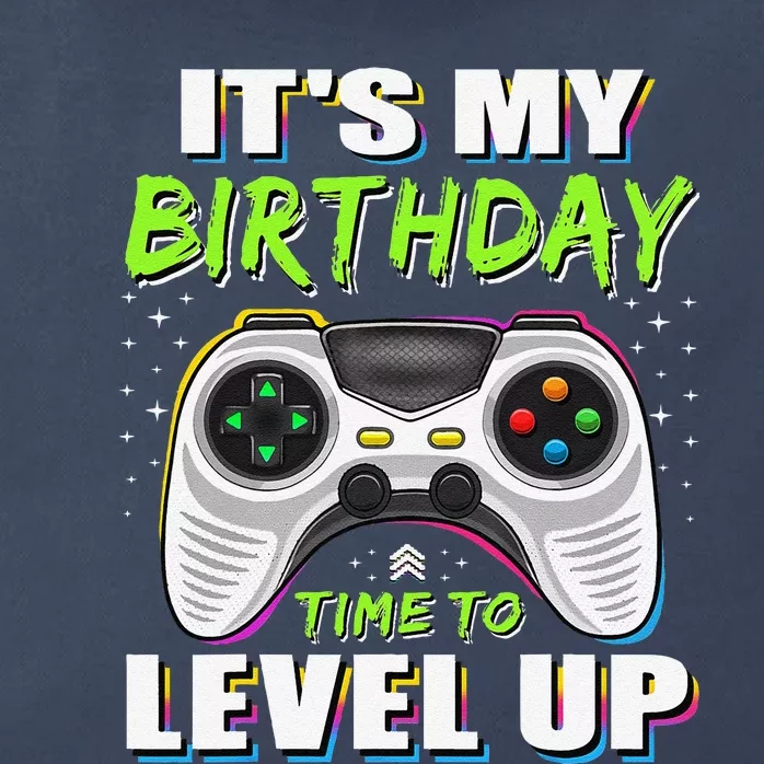 ItS My Birthday Boy Time To Level Up Video Game Gift Zip Tote Bag