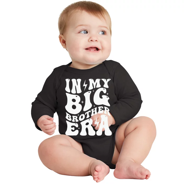 In My Big Brother Era Pregnancy Announcement For Brother Baby Long Sleeve Bodysuit