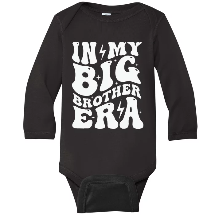 In My Big Brother Era Pregnancy Announcement For Brother Baby Long Sleeve Bodysuit