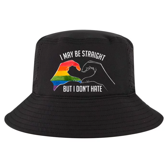 I May Be Straight But I DonT Hate Support Pride Lgbt Cool Comfort Performance Bucket Hat