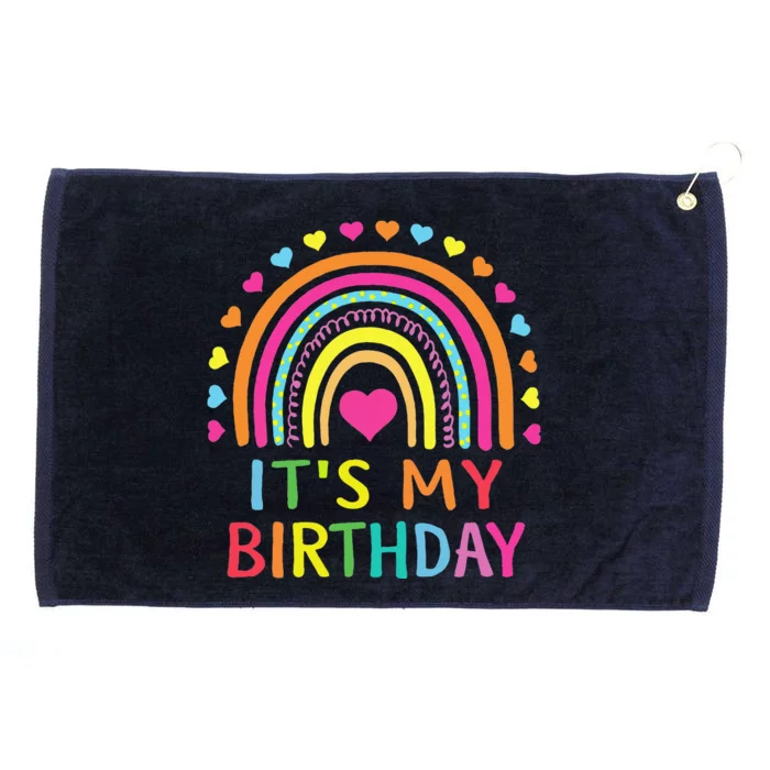 ItS My Birthday  Teens Girl Gift Rainbow Grommeted Golf Towel