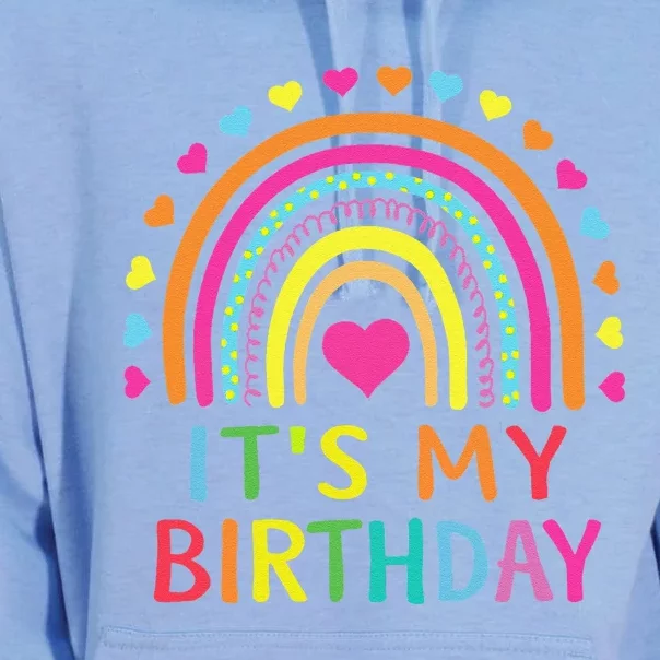 ItS My Birthday  Teens Girl Gift Rainbow Unisex Surf Hoodie