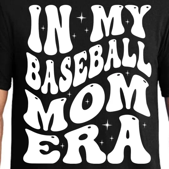 In My Baseball Mom Era Groovy Sport Pajama Set