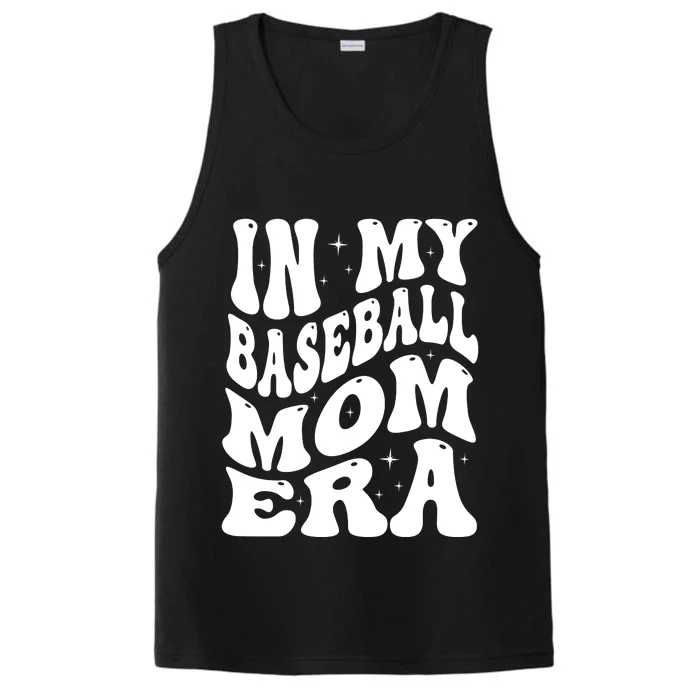 In My Baseball Mom Era Groovy Sport Performance Tank