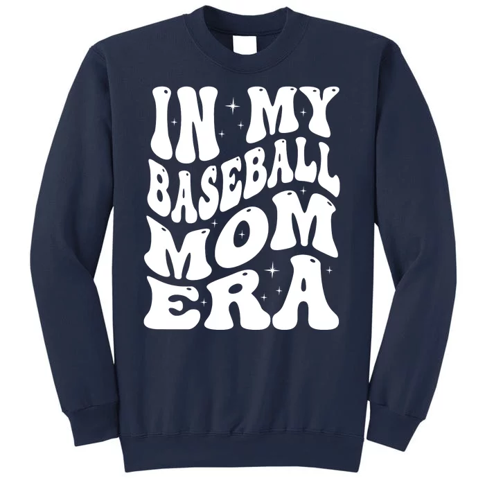 In My Baseball Mom Era Groovy Sport Sweatshirt