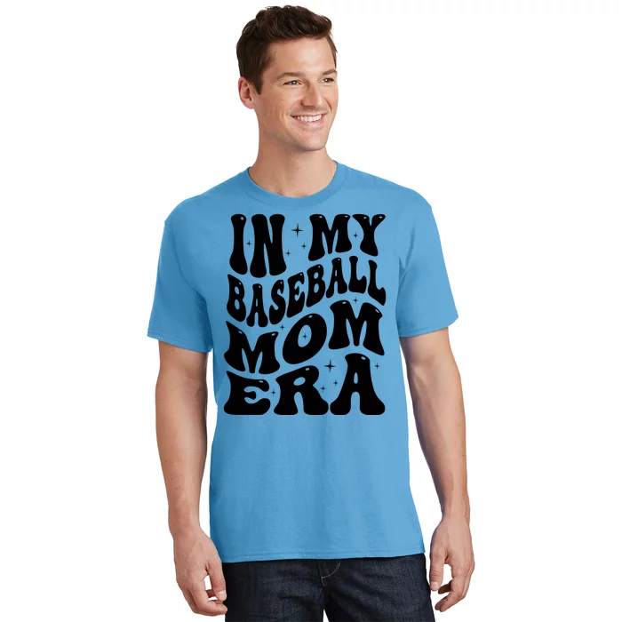 In My Baseball Mom Era Groovy Sport T-Shirt