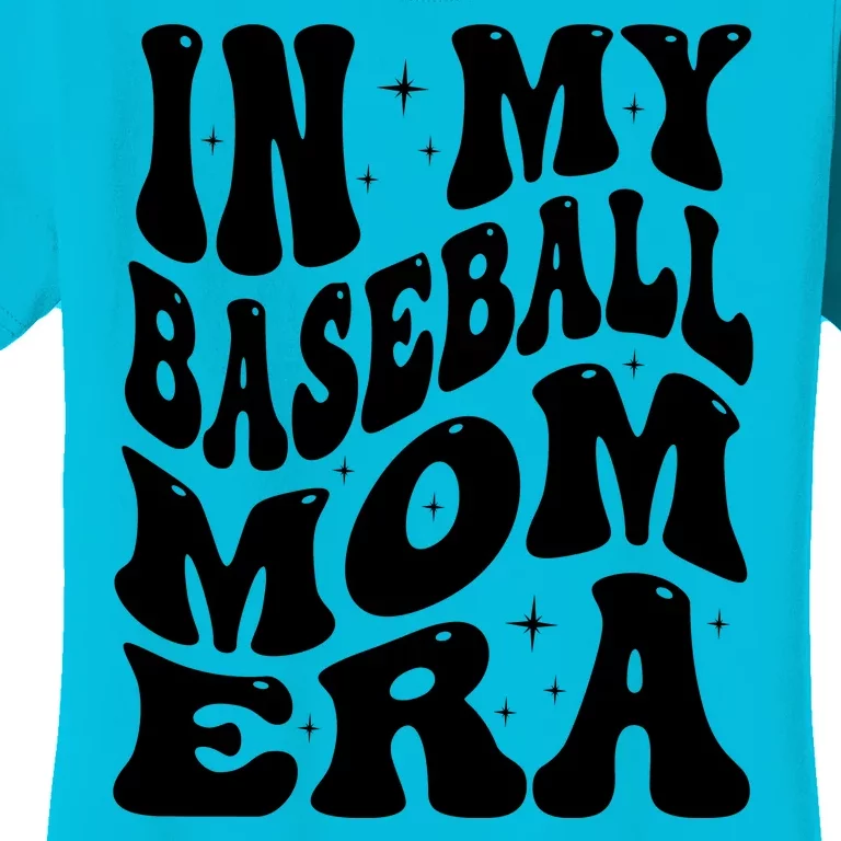 In My Baseball Mom Era Groovy Sport Women's T-Shirt