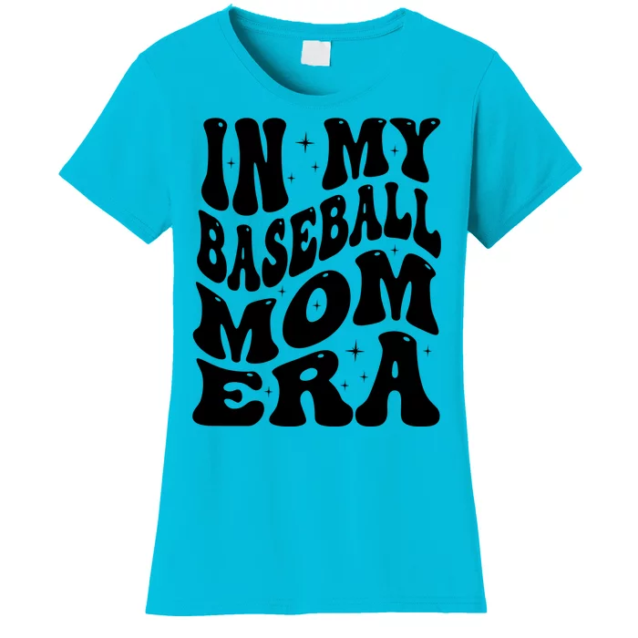 In My Baseball Mom Era Groovy Sport Women's T-Shirt