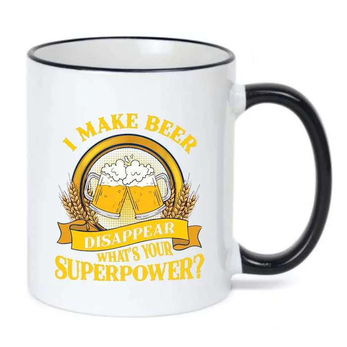 I Make Beer Disappear What's Your Superpower Black Color Changing Mug