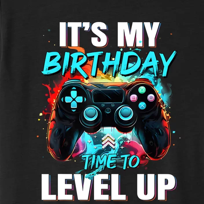 ItS My Birthday Boy Time To Level Up Video Game Birthday ChromaSoft Performance T-Shirt