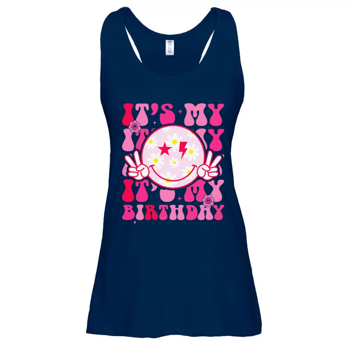 Its My Birthday Teens Bday Flower Groovy Ladies Essential Flowy Tank