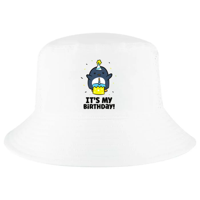 It's My Birthday! Cute Birthday Penguin Cool Comfort Performance Bucket Hat