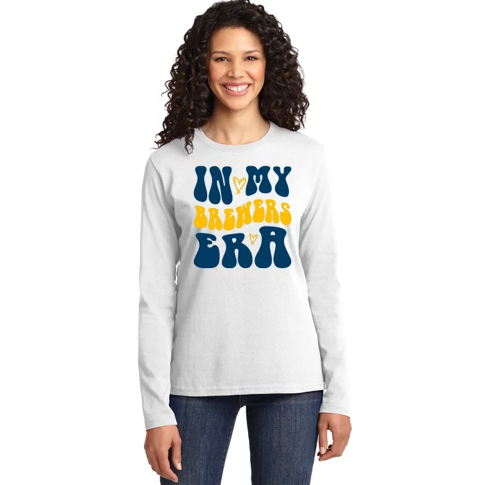 In My Brewers Era Milwaukee Baseball Lover Ladies Long Sleeve Shirt