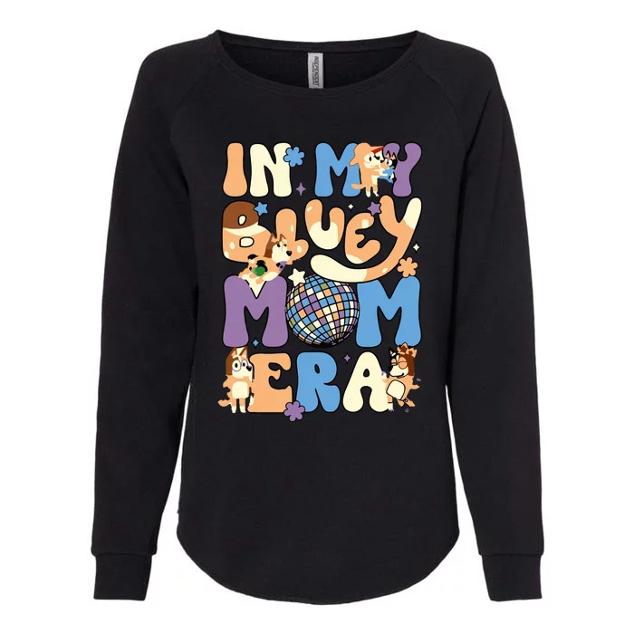 In My Blue Mom Era Womens California Wash Sweatshirt