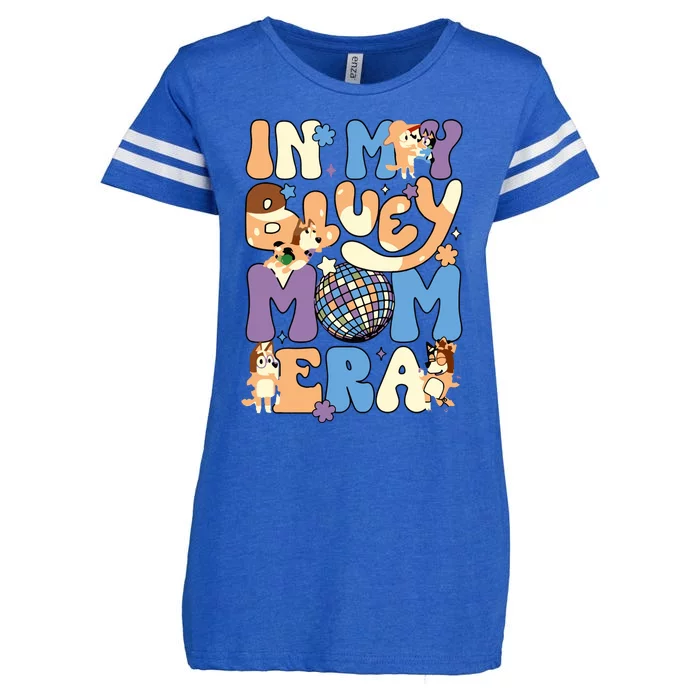 In My Blue Mom Era Enza Ladies Jersey Football T-Shirt