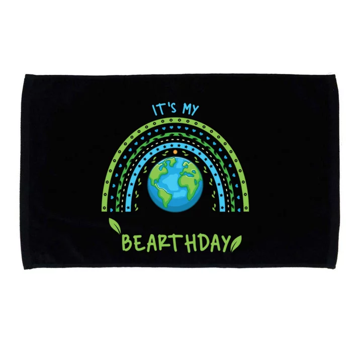 It’s My Bearthday Earth Day April 22 Birthday Party Gift Microfiber Hand Towel