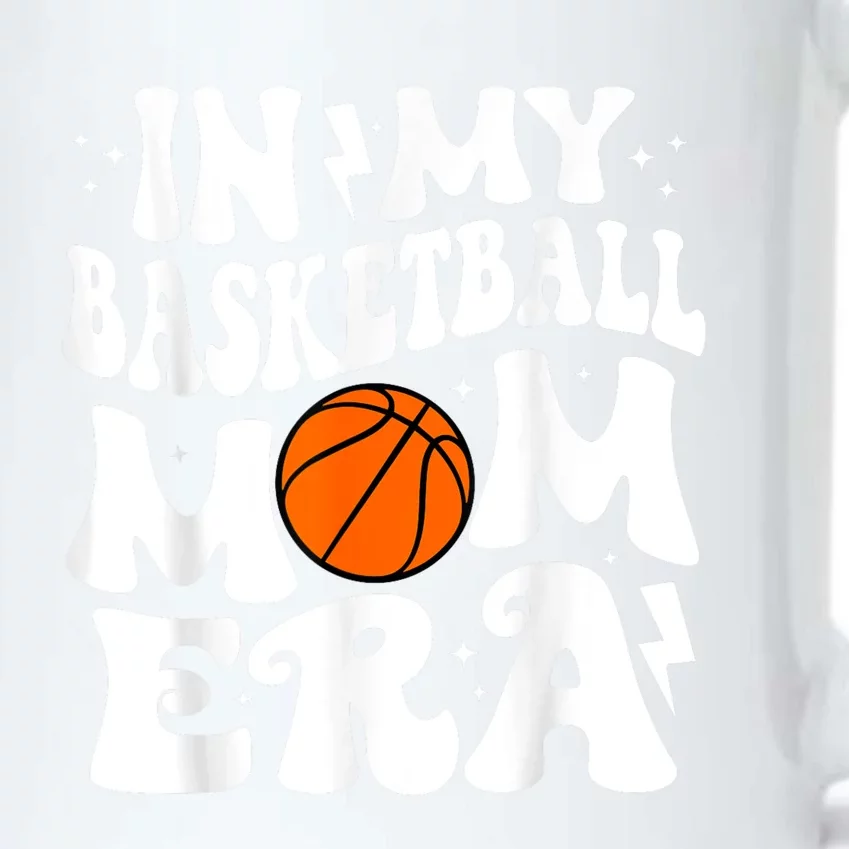 In My Basketball Mom Era Cute Groovy Basketball Black Color Changing Mug