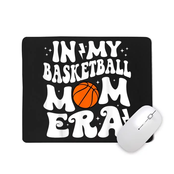 In My Basketball Mom Era Cute Groovy Basketball Mousepad