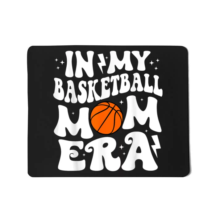 In My Basketball Mom Era Cute Groovy Basketball Mousepad