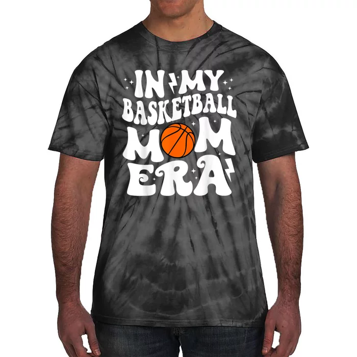 In My Basketball Mom Era Cute Groovy Basketball Tie-Dye T-Shirt