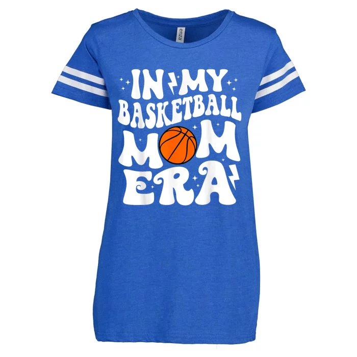 In My Basketball Mom Era Cute Groovy Basketball Enza Ladies Jersey Football T-Shirt