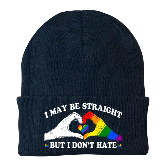 I May Be Straight But I Dont Hate Lgbt Gay Lesbian Pride Gift Knit Cap Winter Beanie