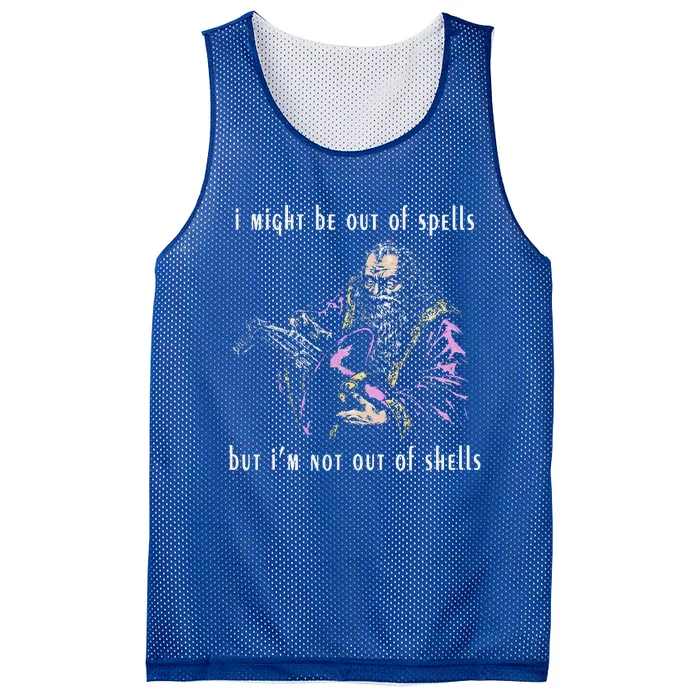 I Might Be Out Of Spells But IM Not Out Of Shells Up Mesh Reversible Basketball Jersey Tank