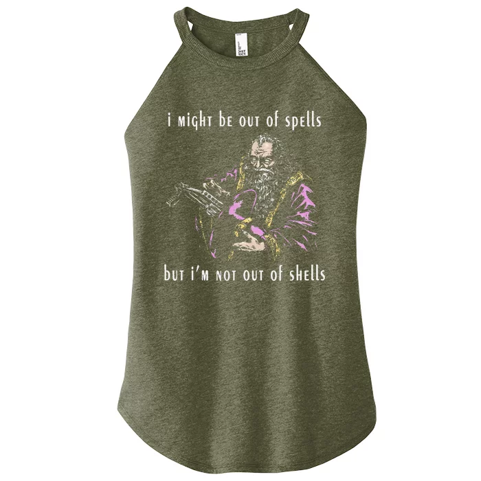 I Might Be Out Of Spells But IM Not Out Of Shells Up Women’s Perfect Tri Rocker Tank