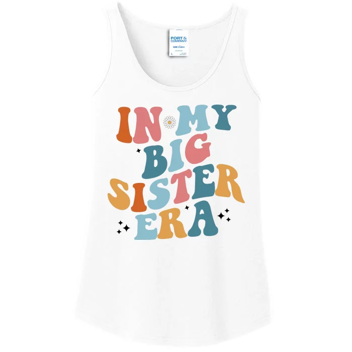 In My Big Sis Era Groovy Ladies Essential Tank