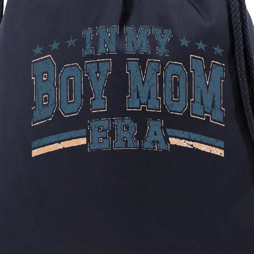 In My Boy Mom Era Boy Mama Era Drawstring Bag