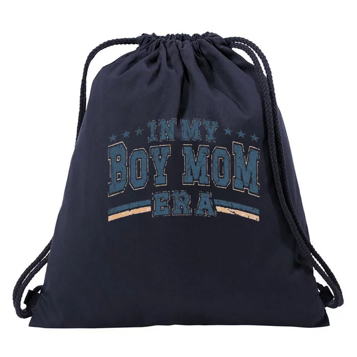 In My Boy Mom Era Boy Mama Era Drawstring Bag