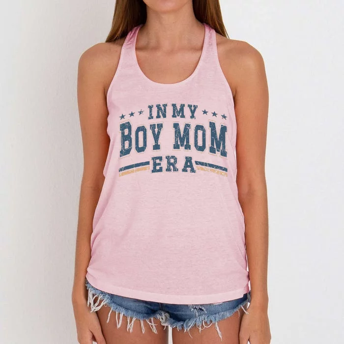 In My Boy Mom Era Boy Mama Era Women's Knotted Racerback Tank