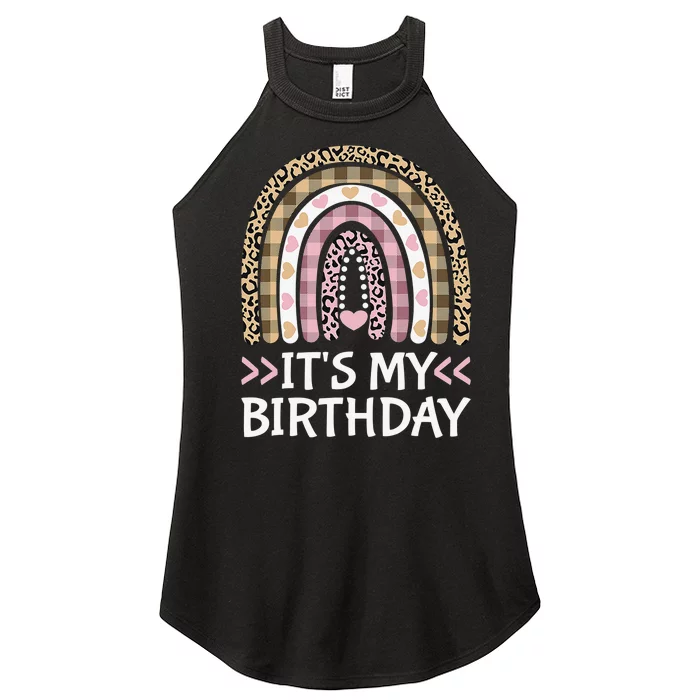 Its My Birthday   Bday Outfit Rainbow  Birthday Women’s Perfect Tri Rocker Tank