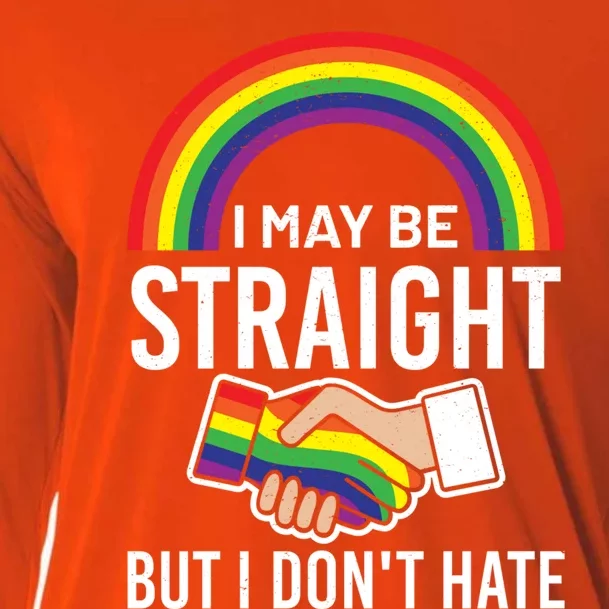 I May Be Straight But I Dont Hate Maybe Lgbt Csd Gift Cooling Performance Long Sleeve Crew